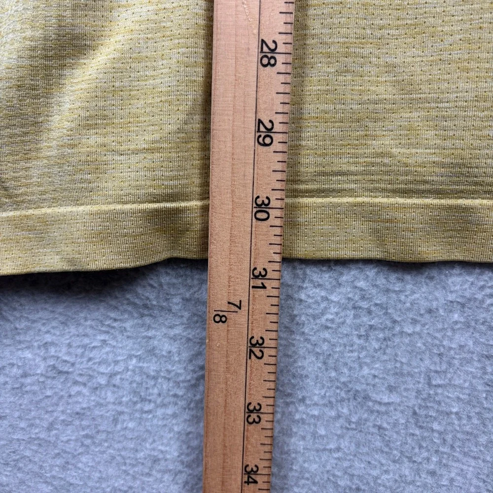Lululemon Metal Vent Tech Shirt Mens 2XL XXL Yellow Gold Long Sleeve Performance